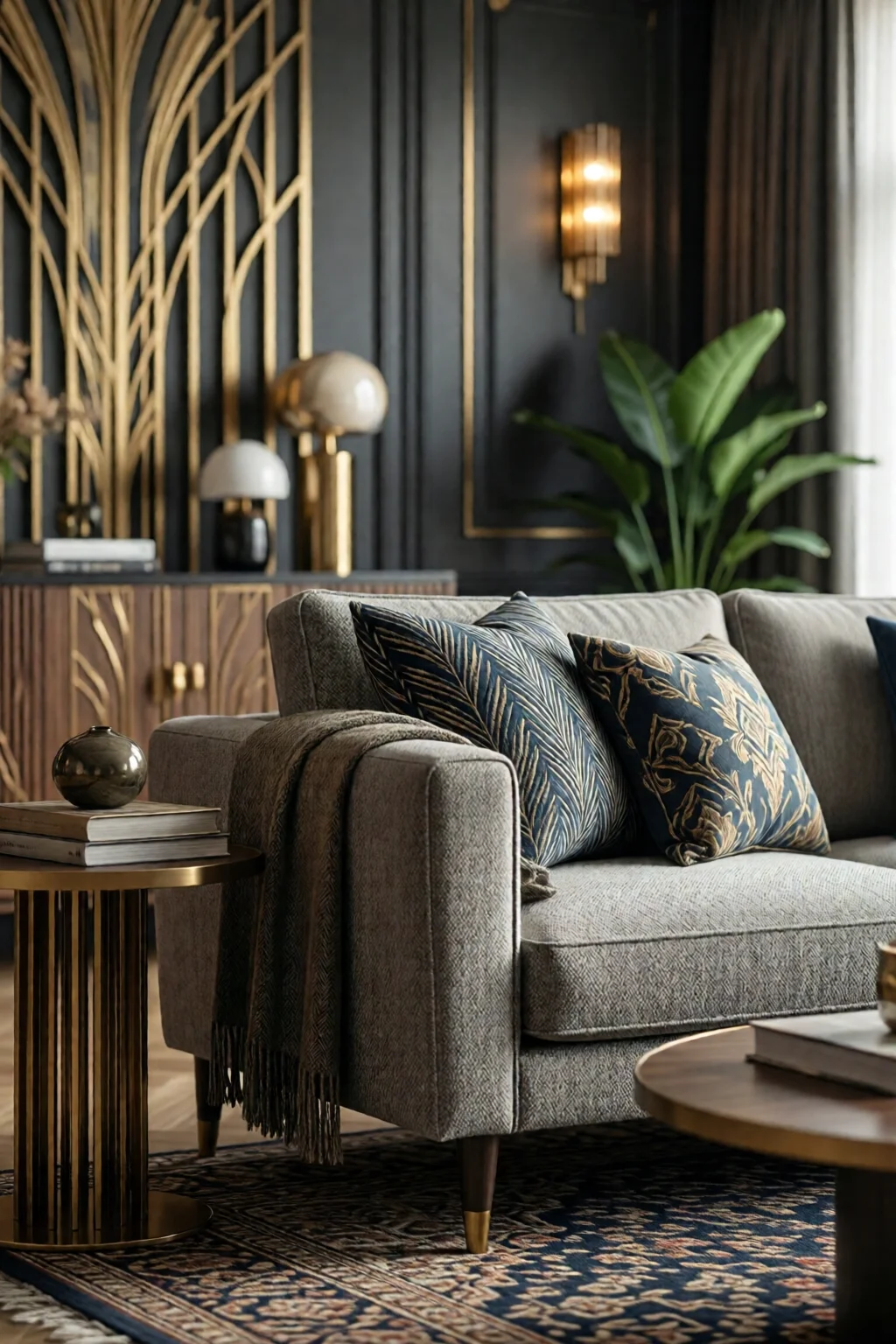 art deco living room design ideas