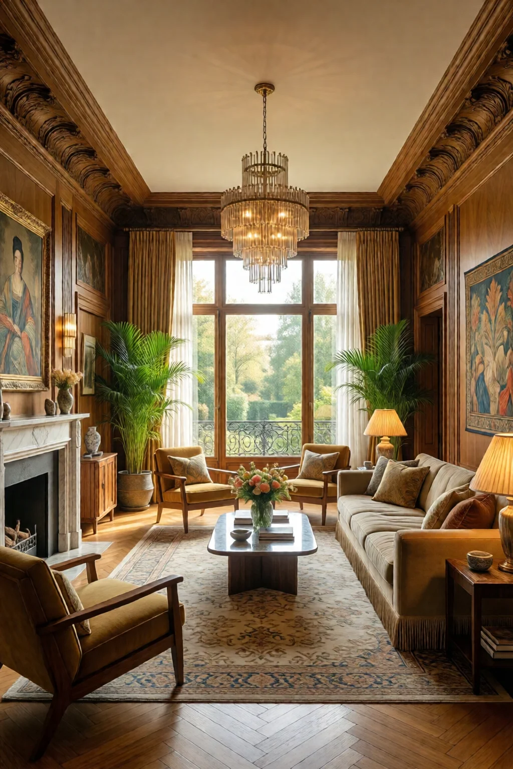 art deco living room design ideas