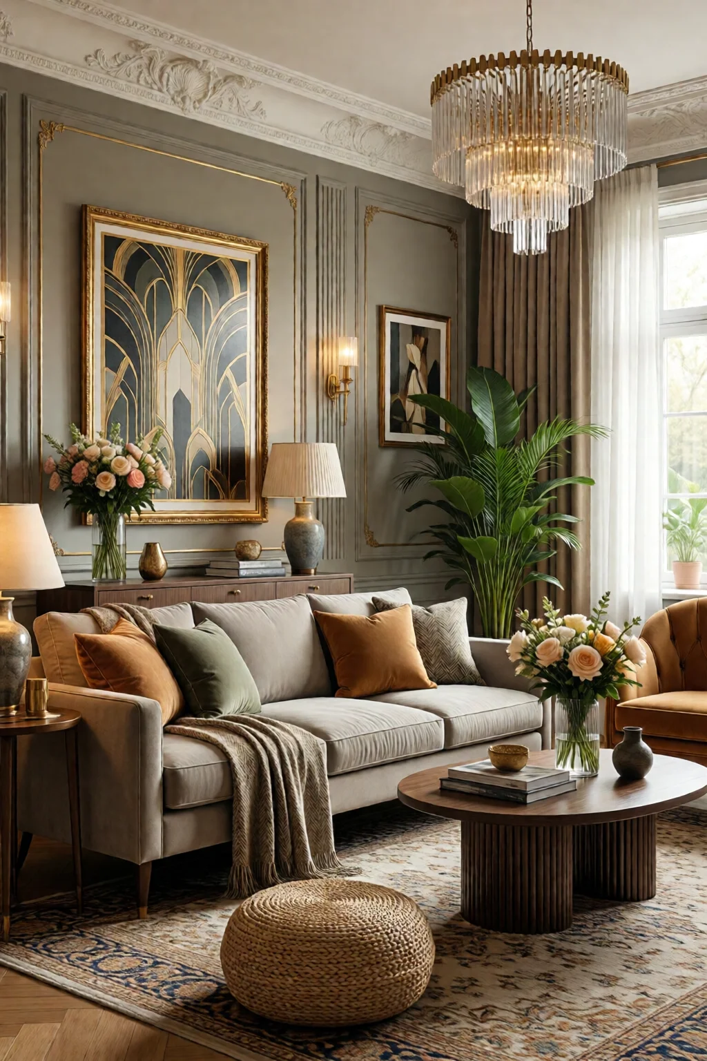 art deco living room design ideas