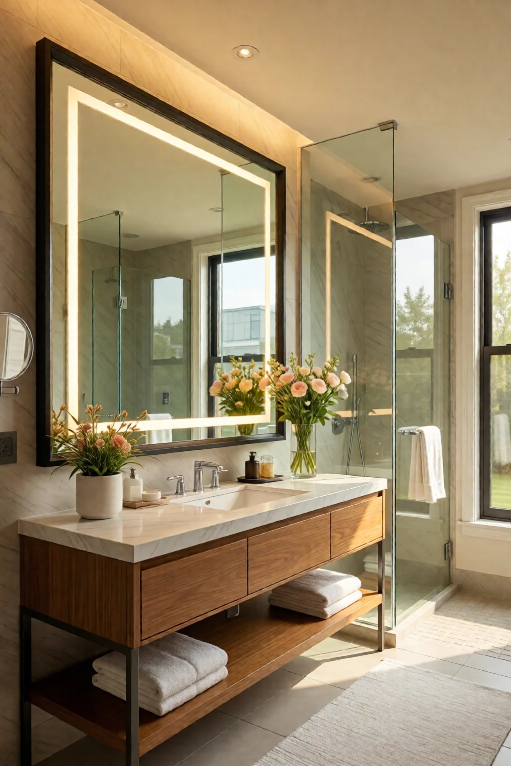 bathroom mirror ideas modern frames
