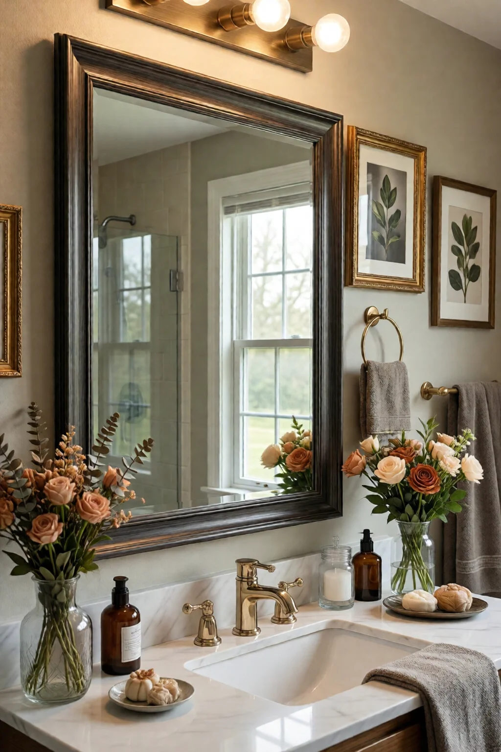 bathroom mirror ideas modern frames