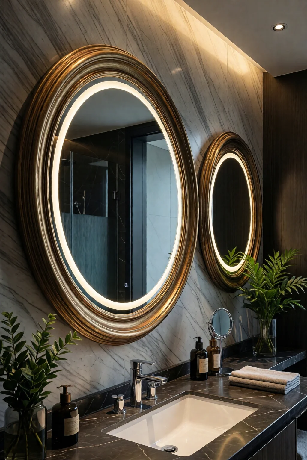 bathroom mirror ideas modern frames