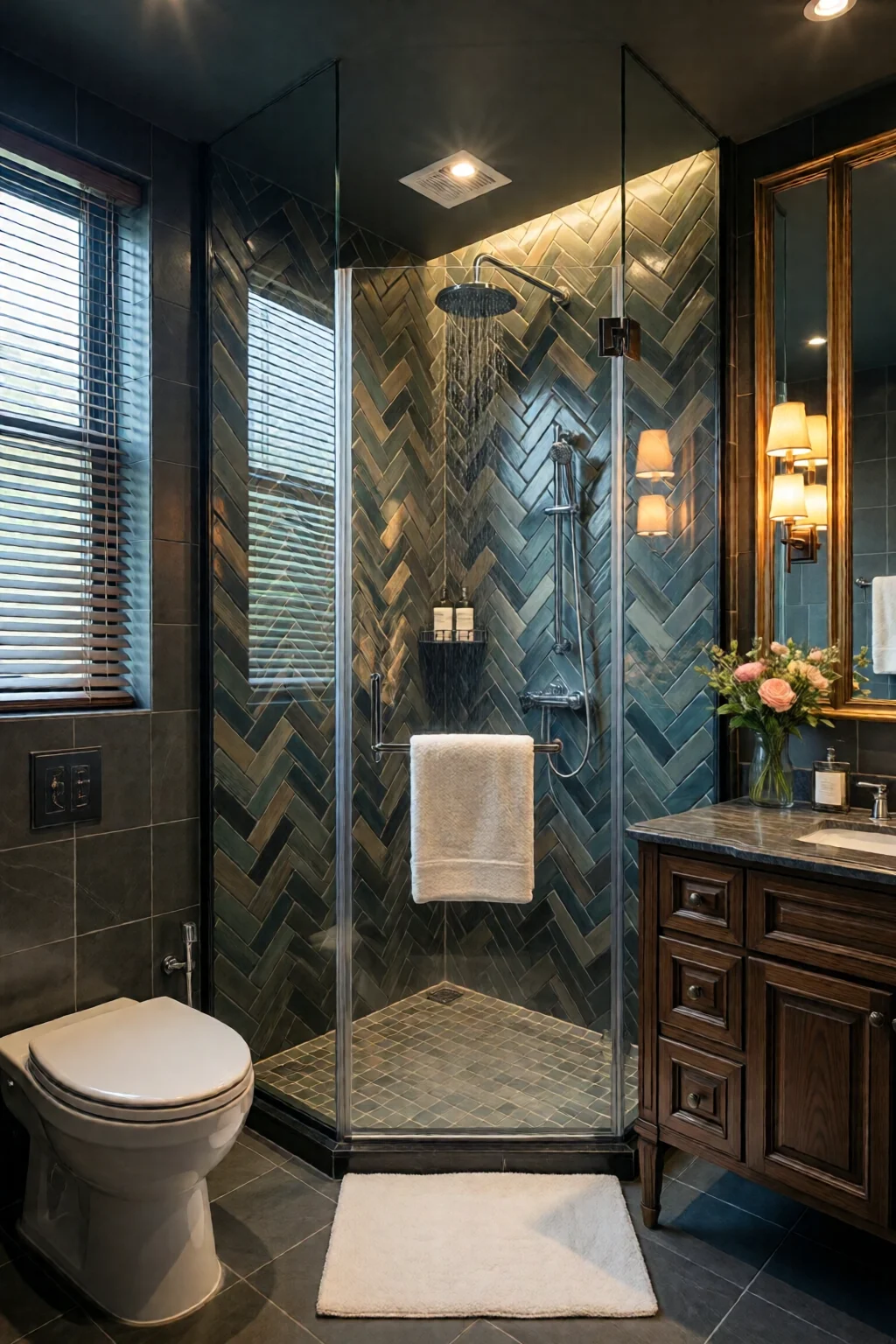 bathroom shower ideas walk in and tiled