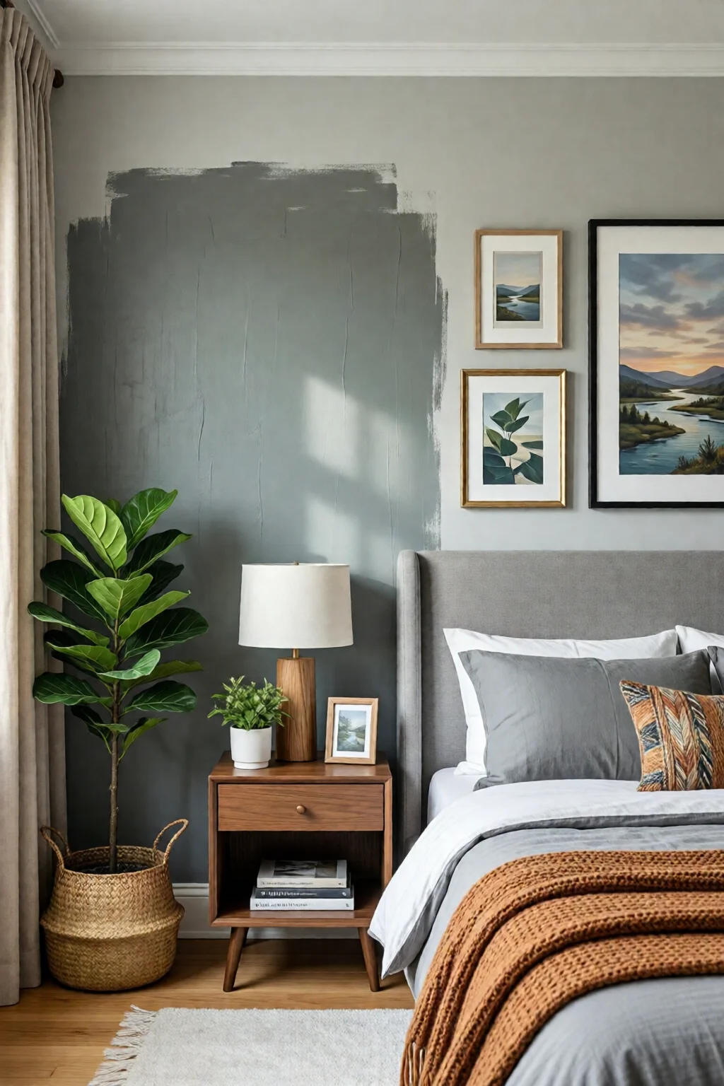 bedroom accent wall paint ideas