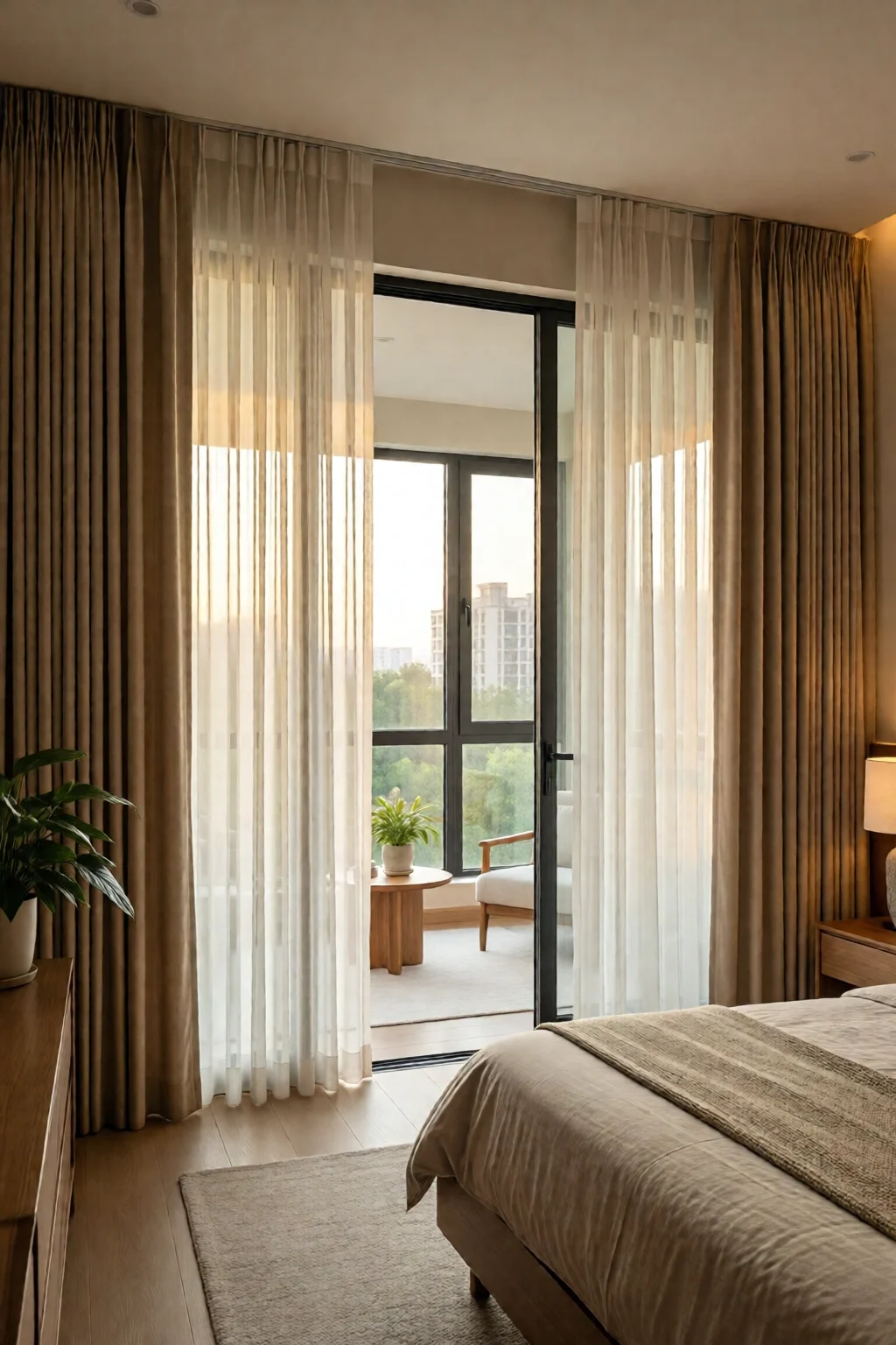 bedroom curtain ideas light and privacy