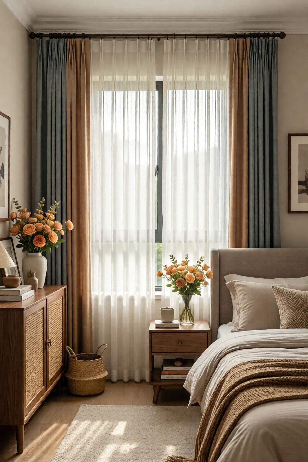 bedroom curtain ideas light and privacy