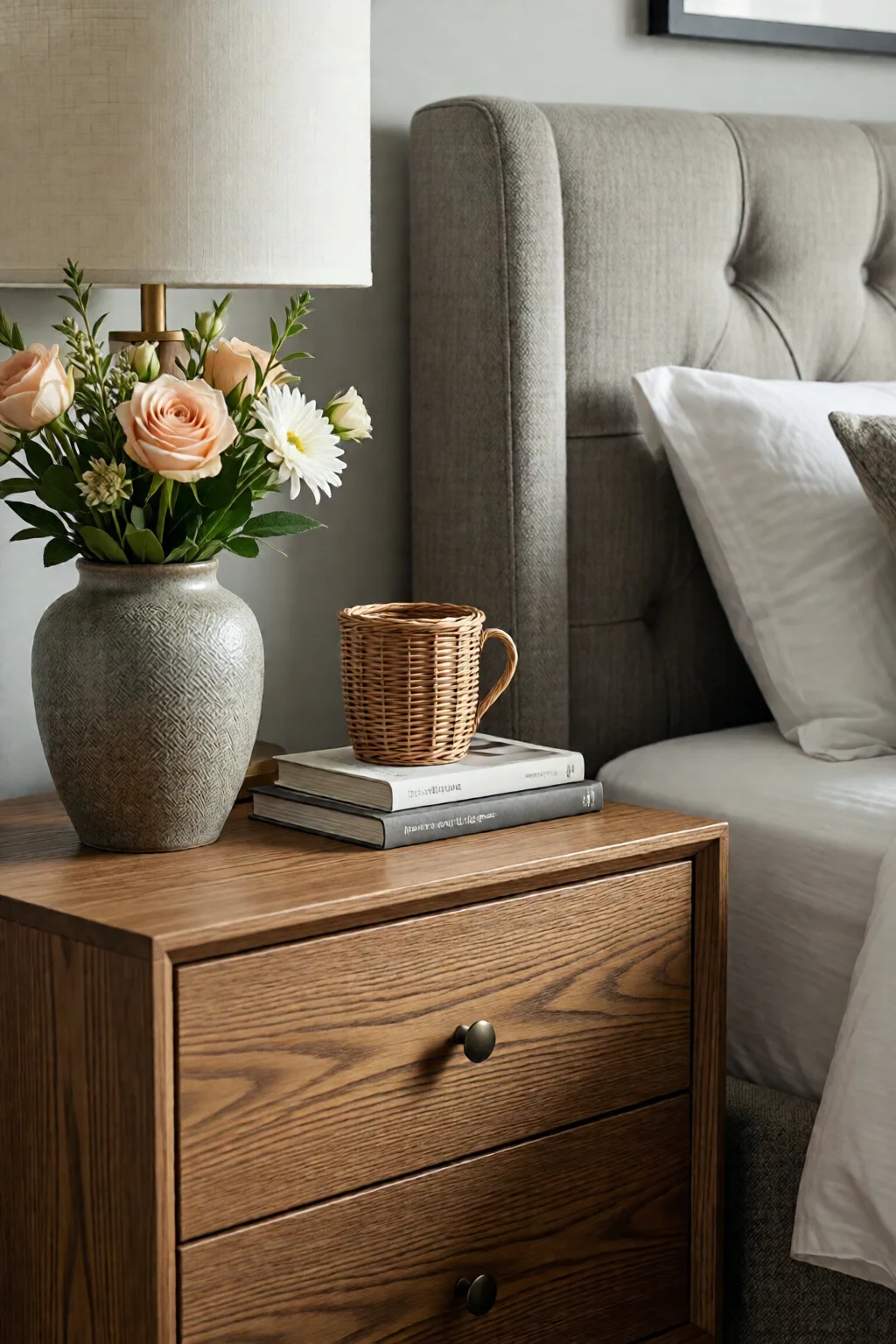 bedroom nightstand decorating ideas