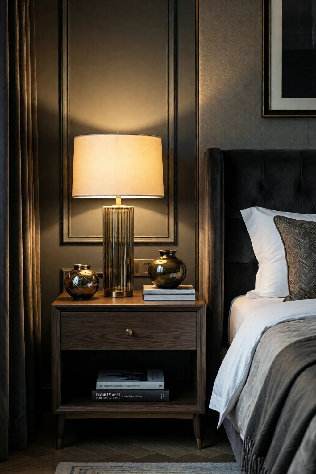 bedroom nightstand decorating ideas