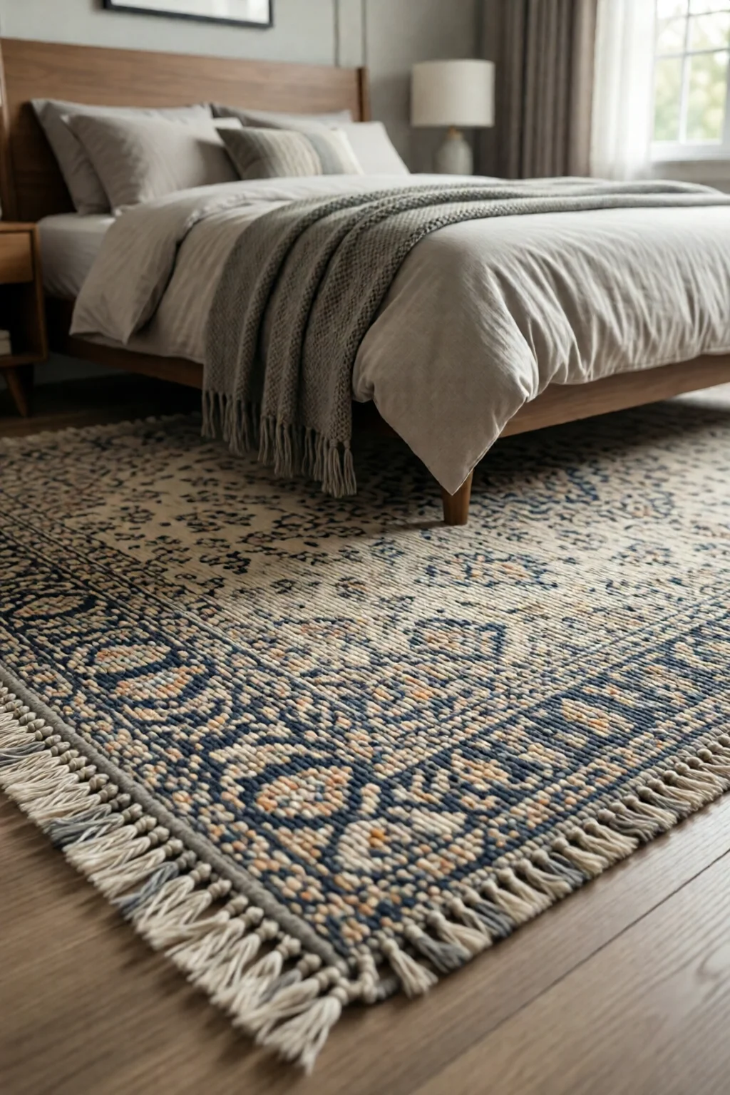 bedroom rug placement ideas and sizes