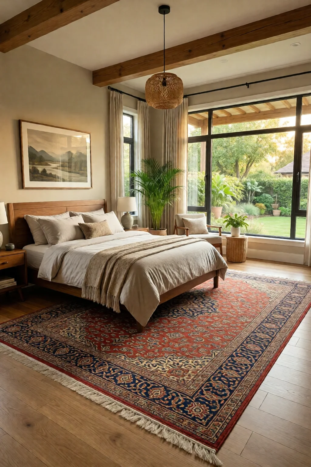bedroom rug placement ideas and sizes