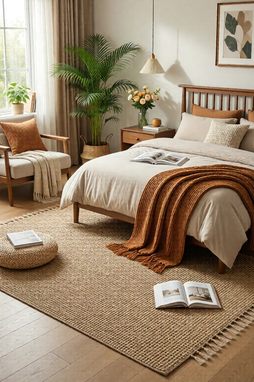bedroom rug placement ideas and sizes
