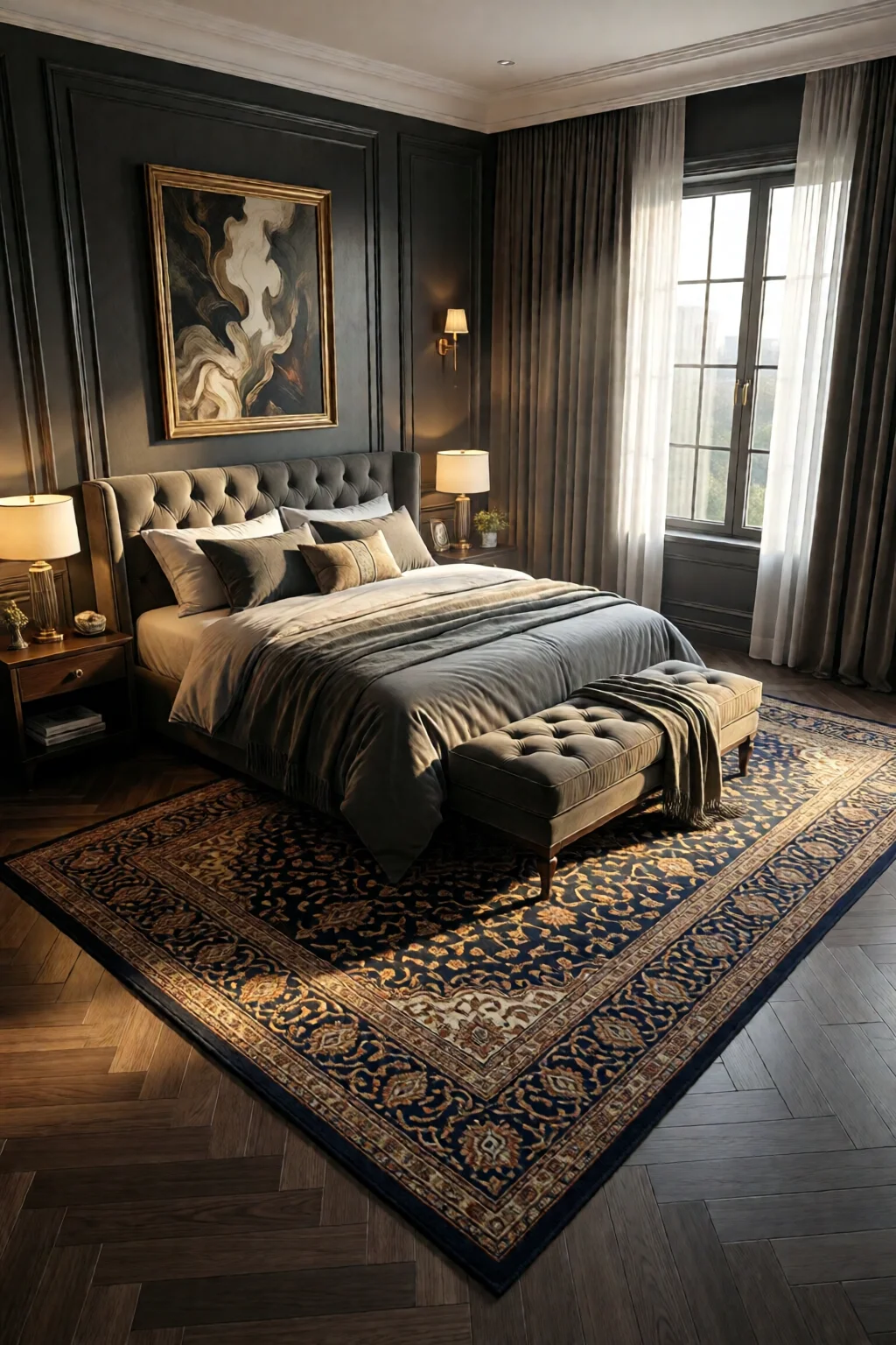 bedroom rug placement ideas and sizes