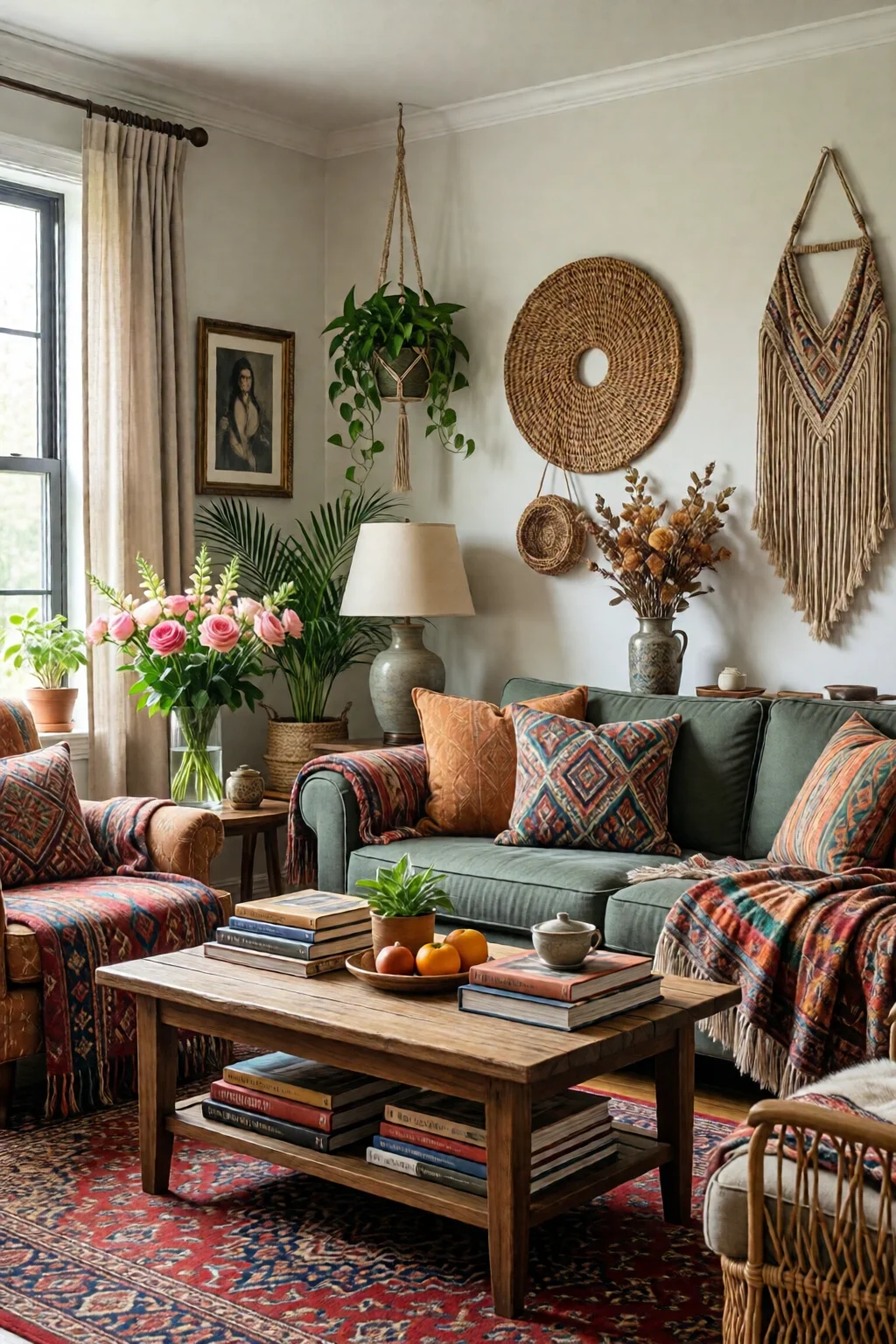 bohemian living room decor ideas