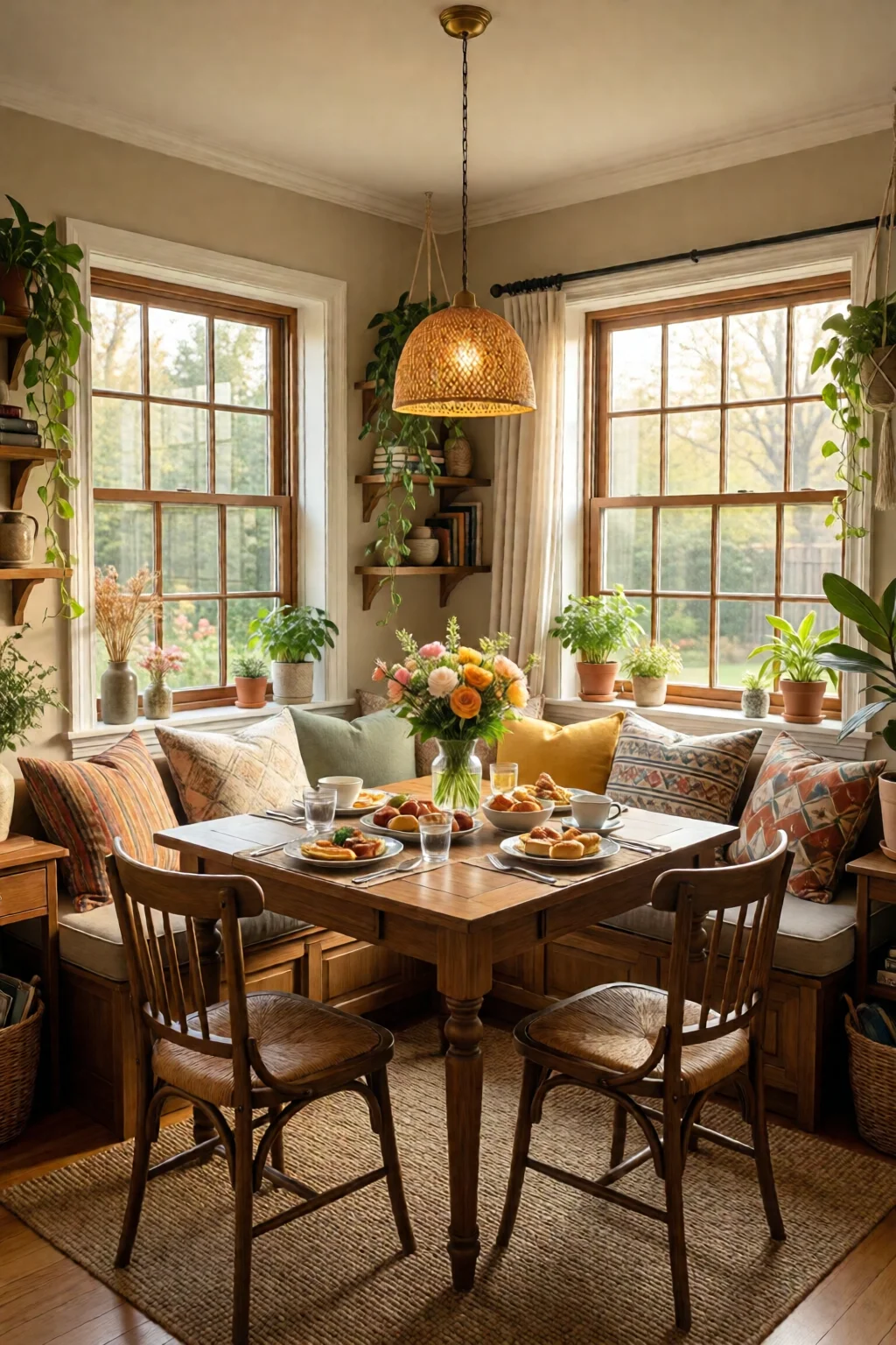 breakfast nook ideas cozy corner