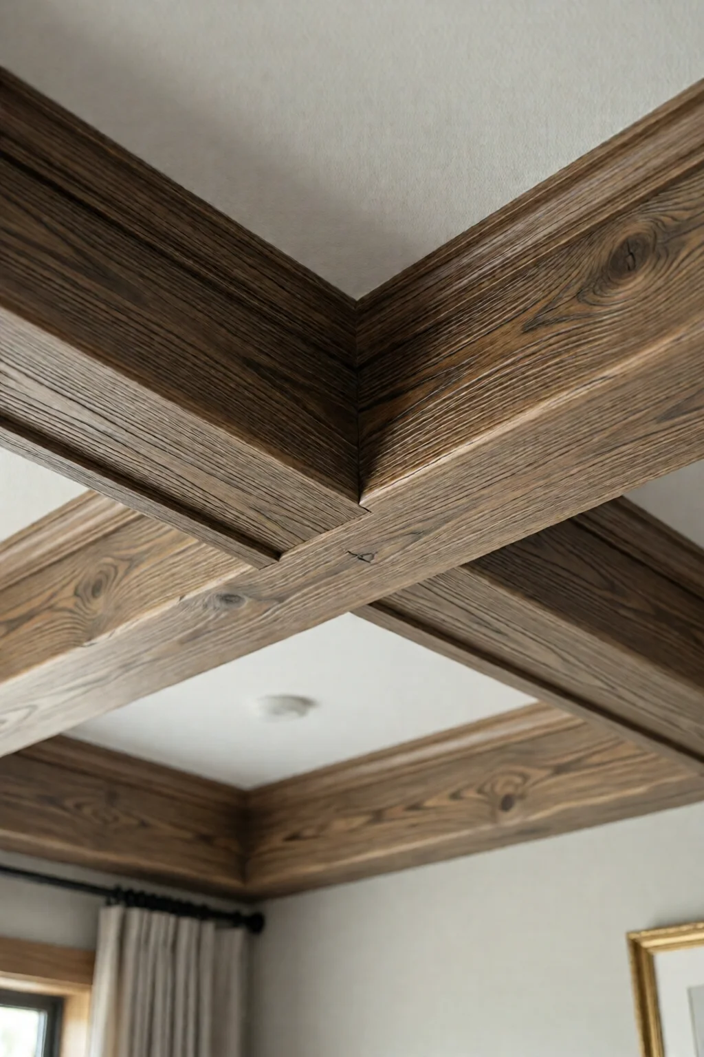 ceiling decor ideas beams and paint