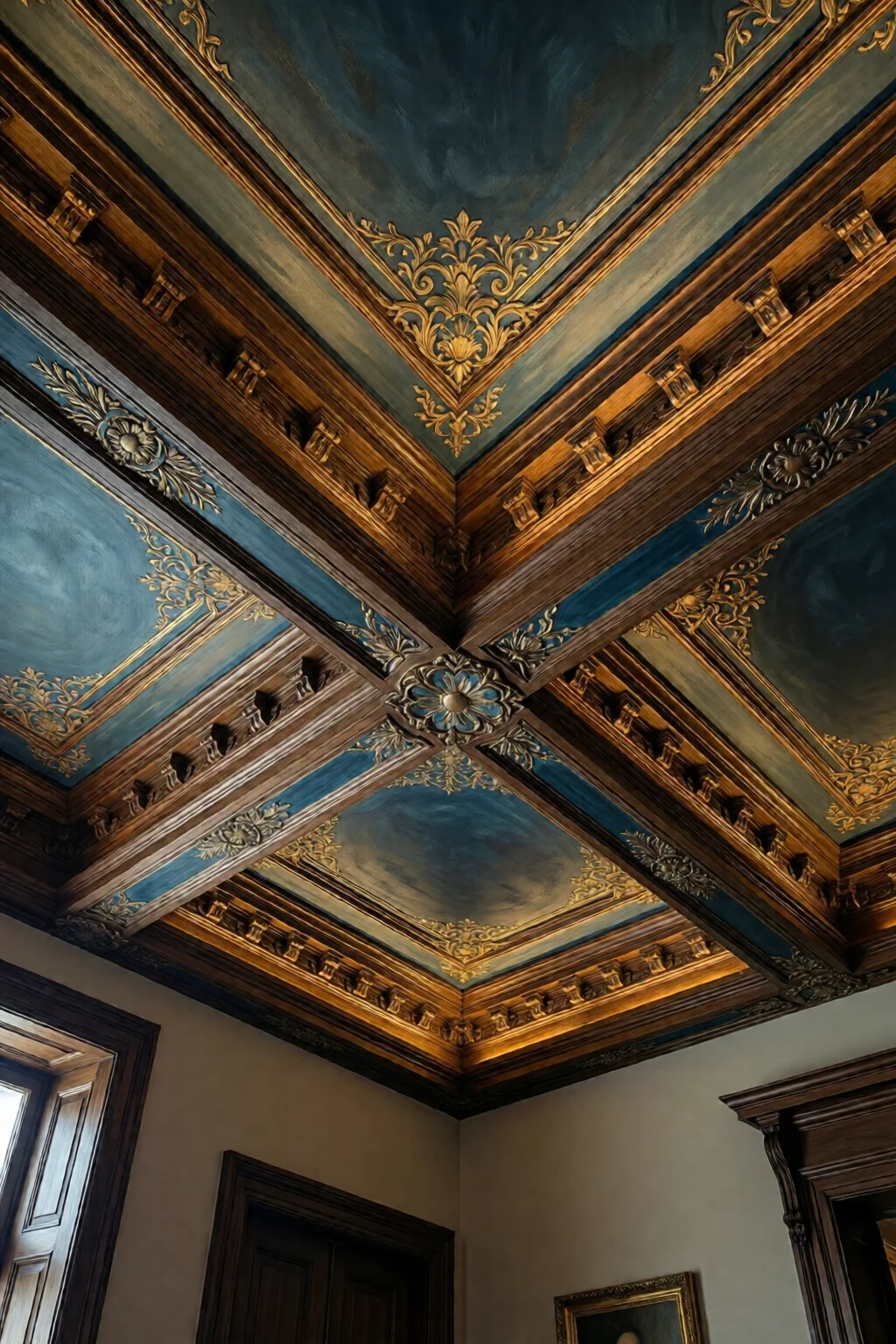 ceiling decor ideas beams and paint