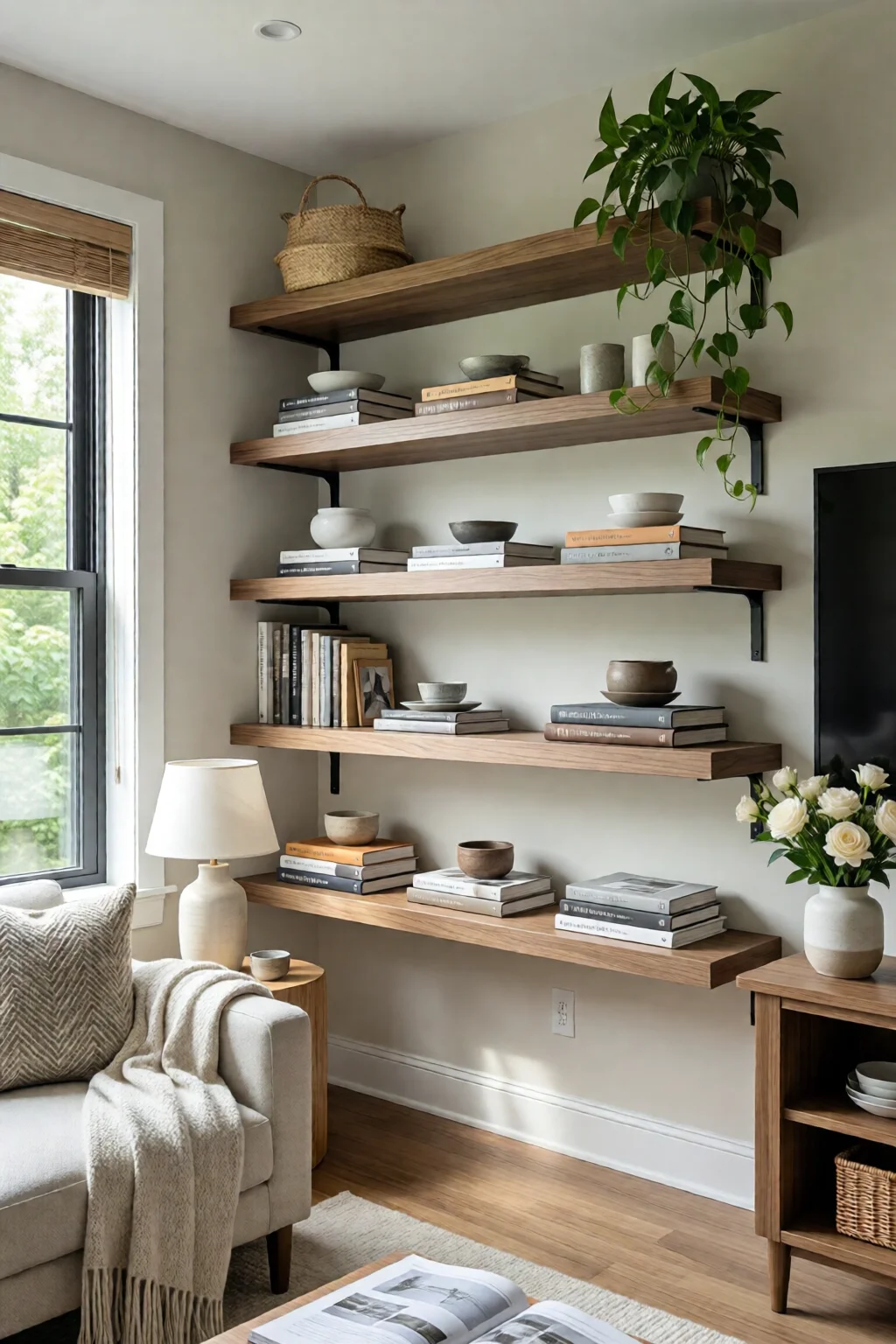 DIY floating shelves ideas and tutorial - professional guide and tips