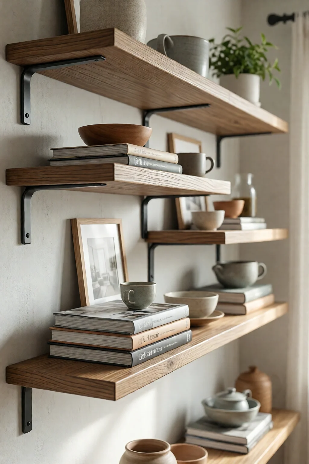 DIY floating shelves ideas and tutorial