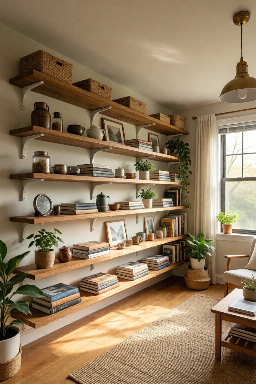 DIY floating shelves ideas and tutorial