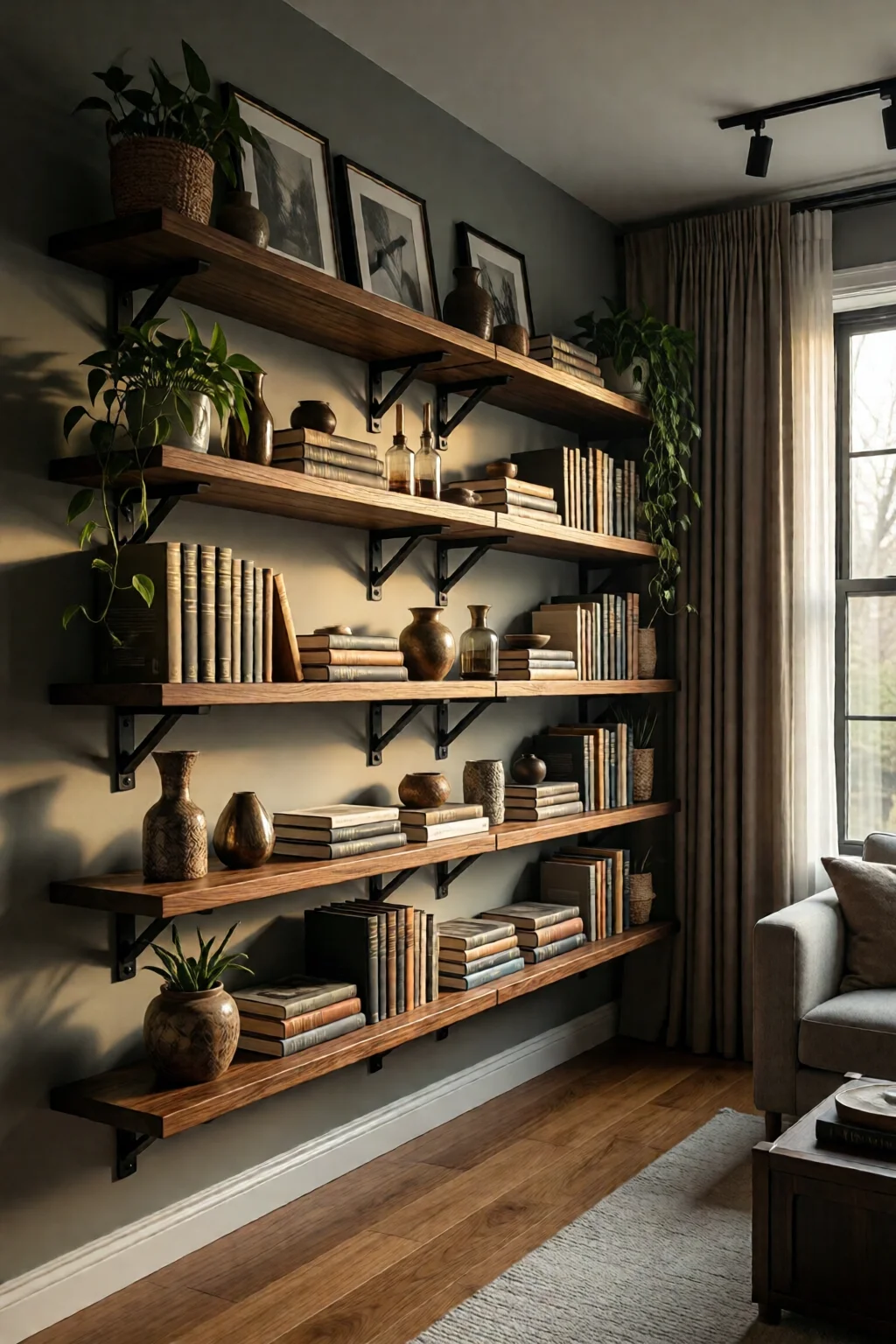 DIY floating shelves ideas and tutorial