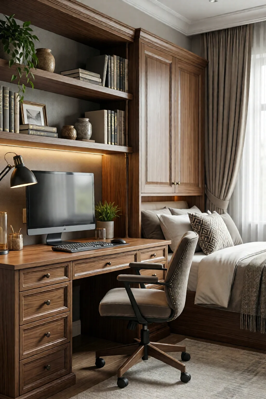 dual purpose home office guest room