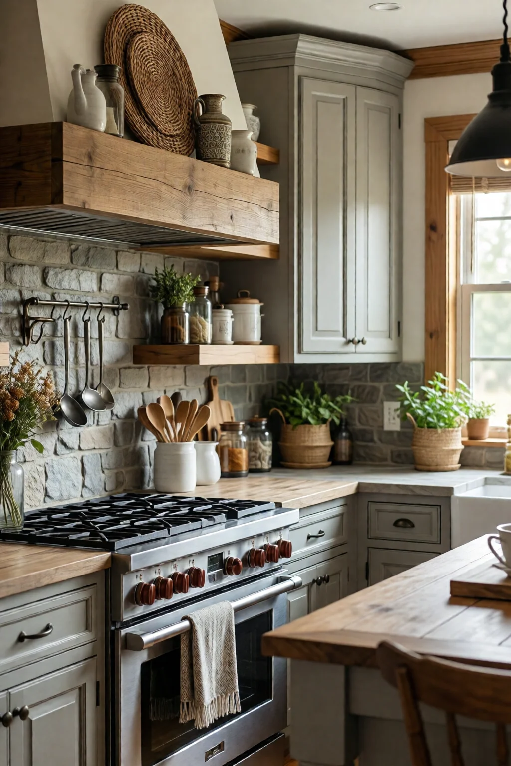 farmhouse kitchen decor ideas rustic