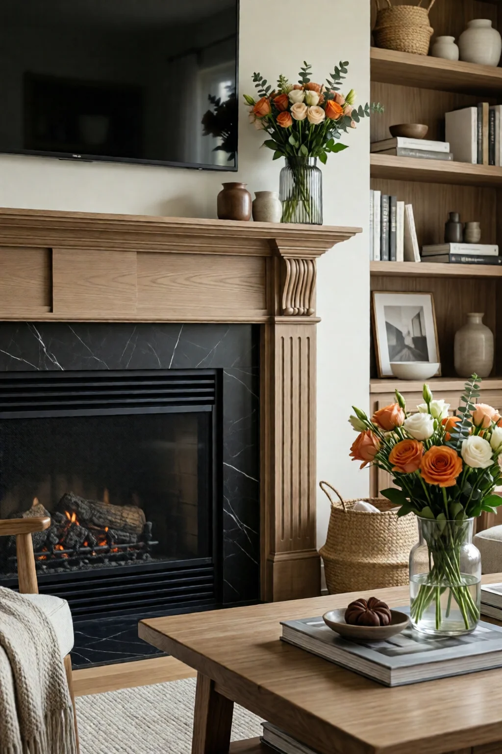 fireplace decor ideas for living room