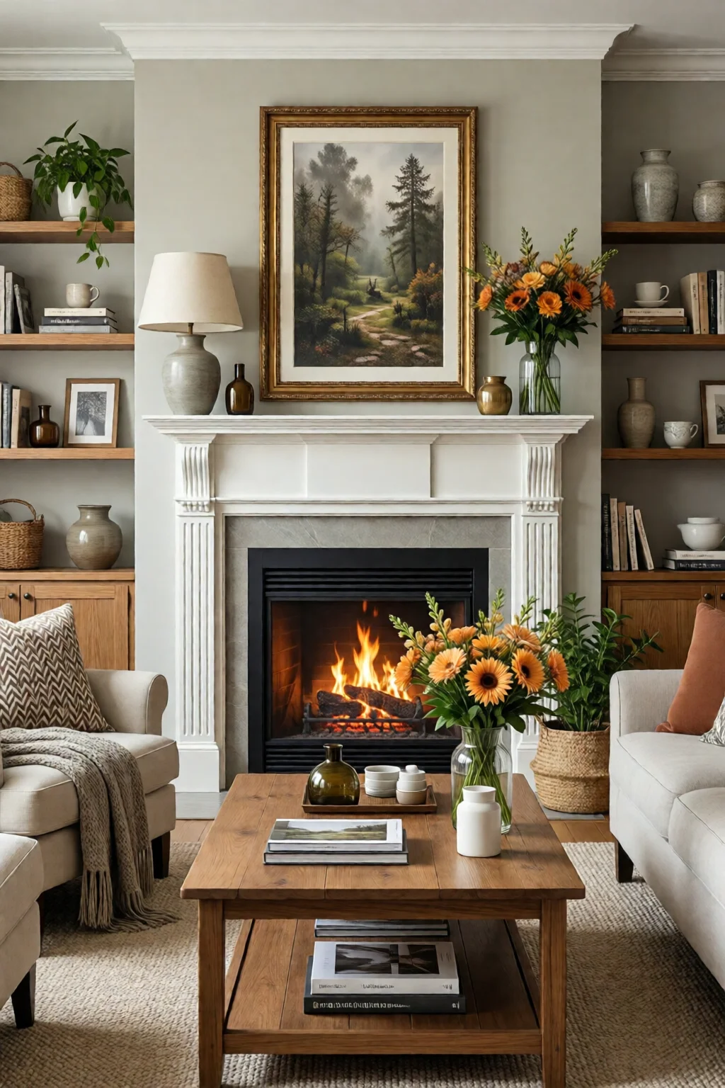 fireplace decor ideas for living room