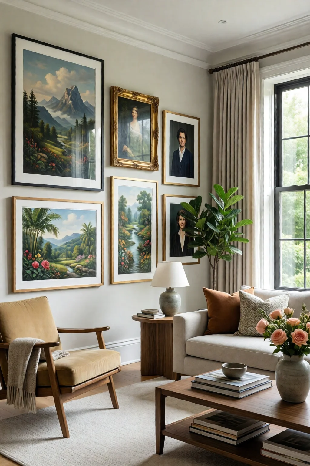 gallery wall ideas for living room - professional guide and tips