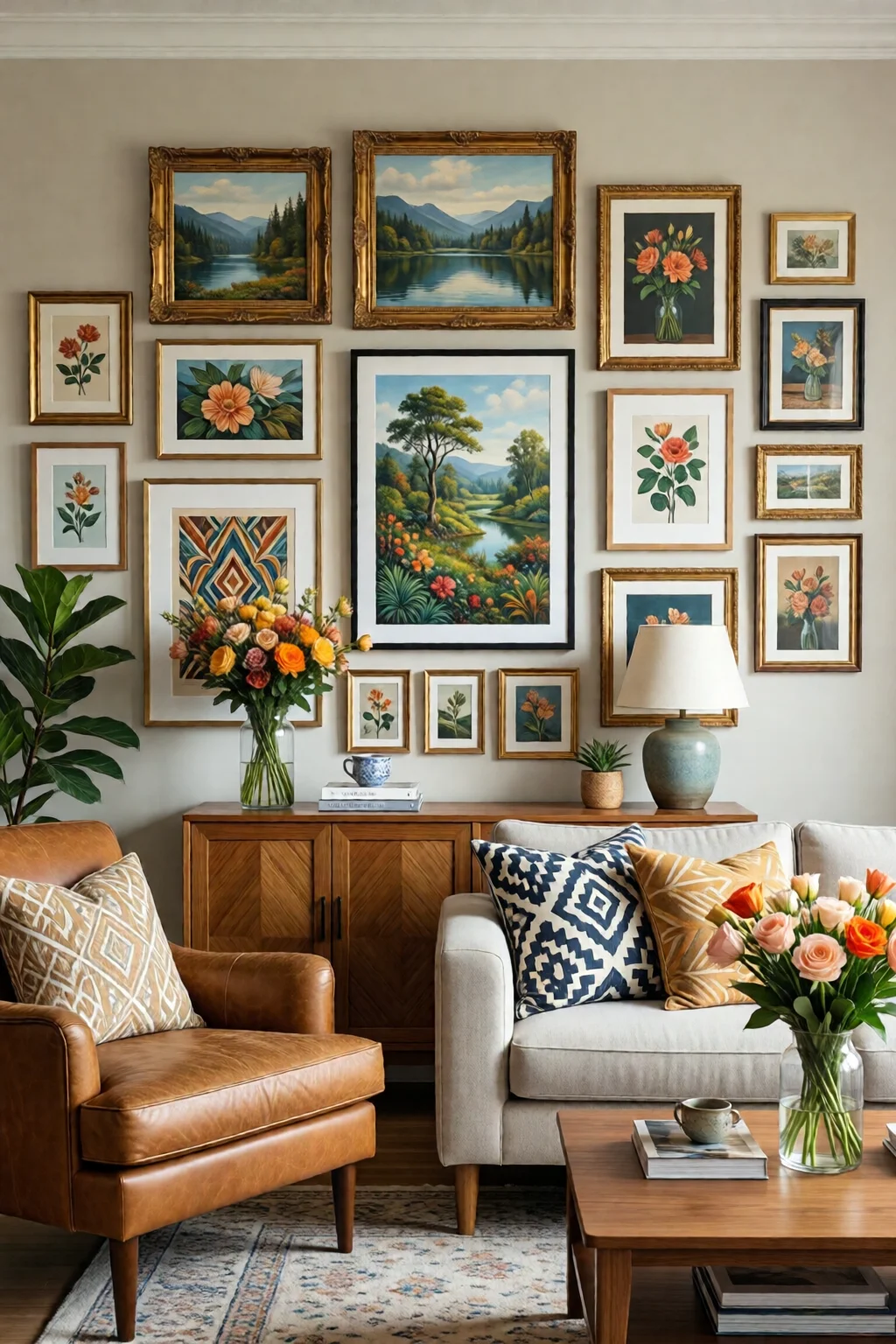 gallery wall ideas for living room