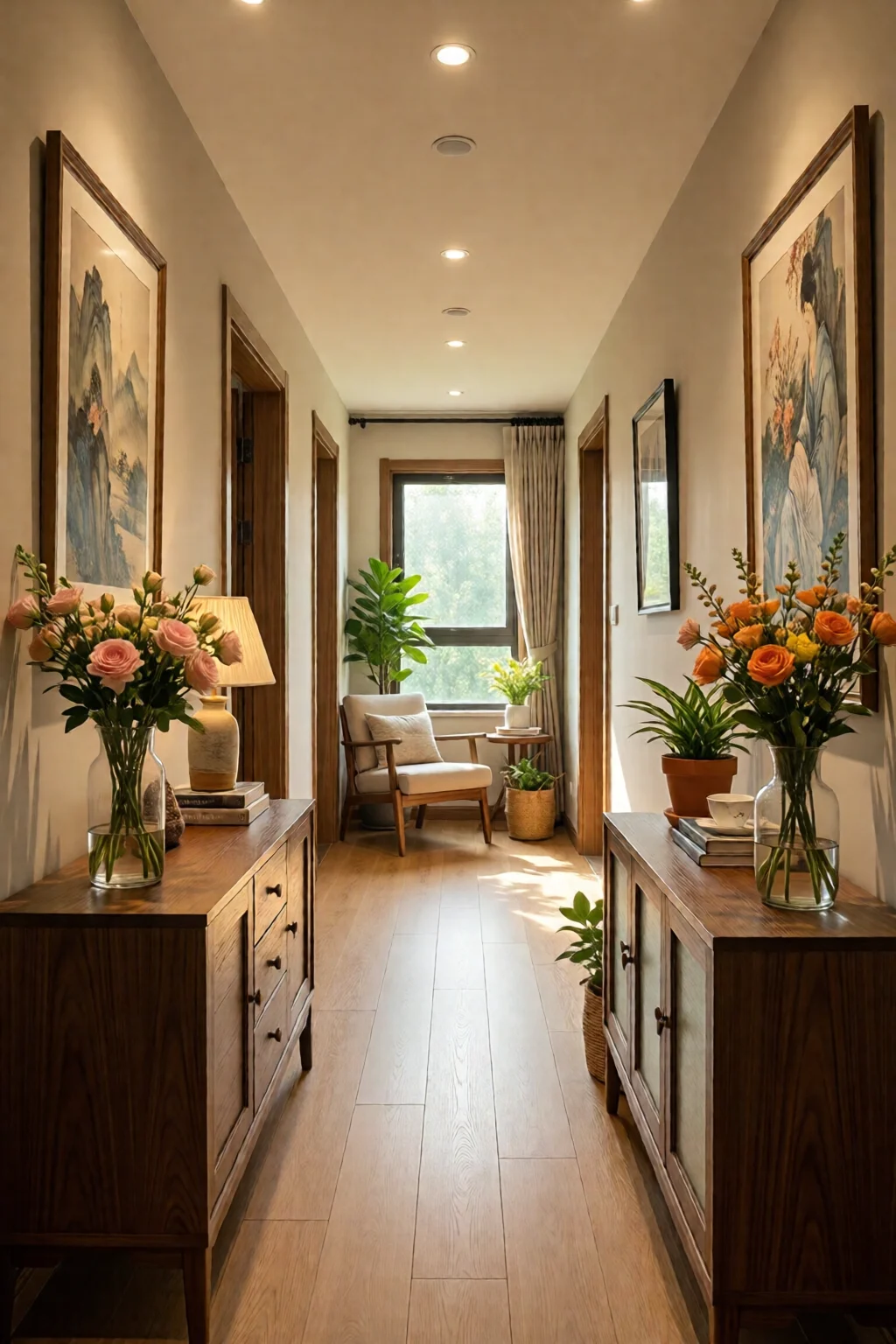 hallway decorating ideas narrow spaces