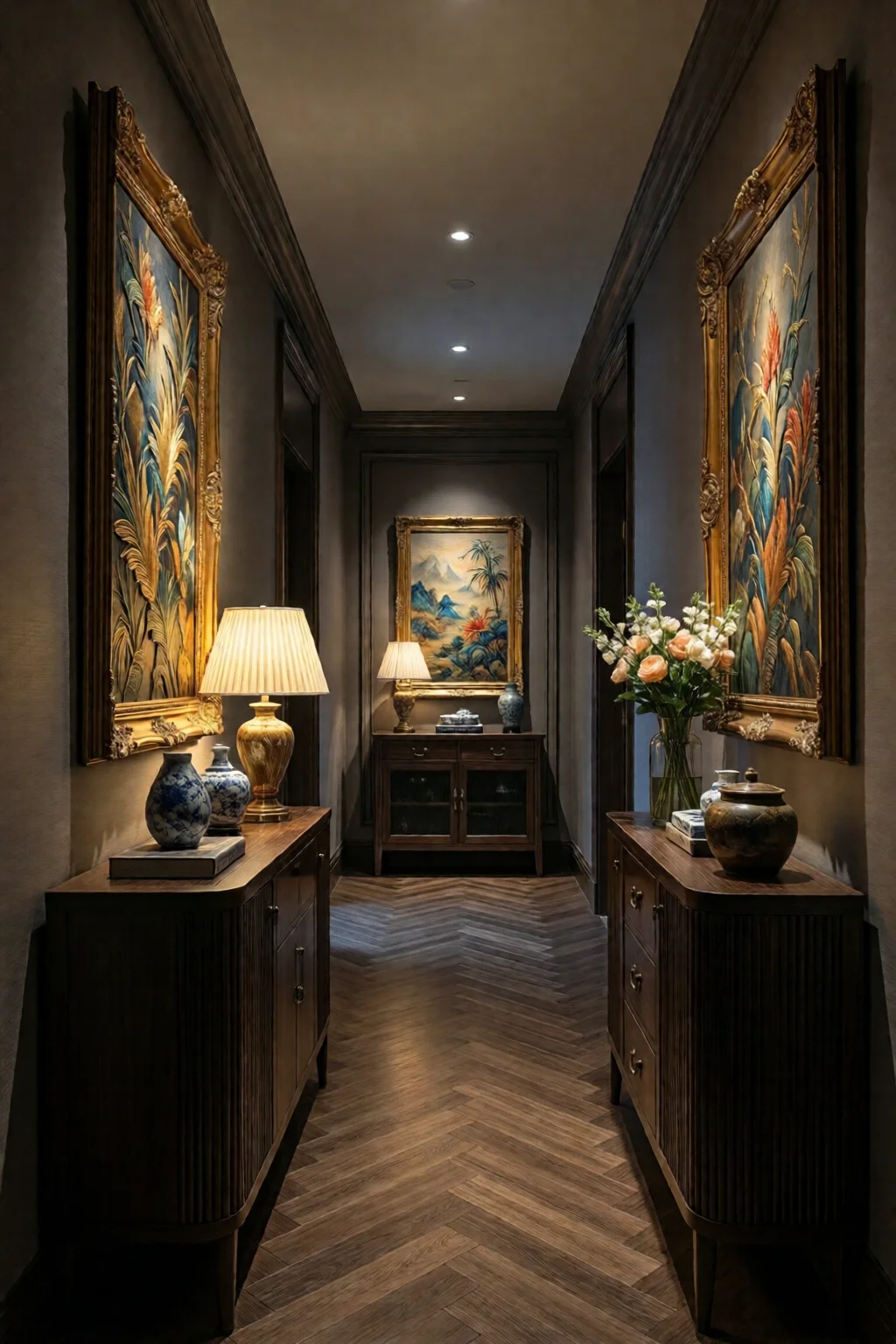 hallway decorating ideas narrow spaces