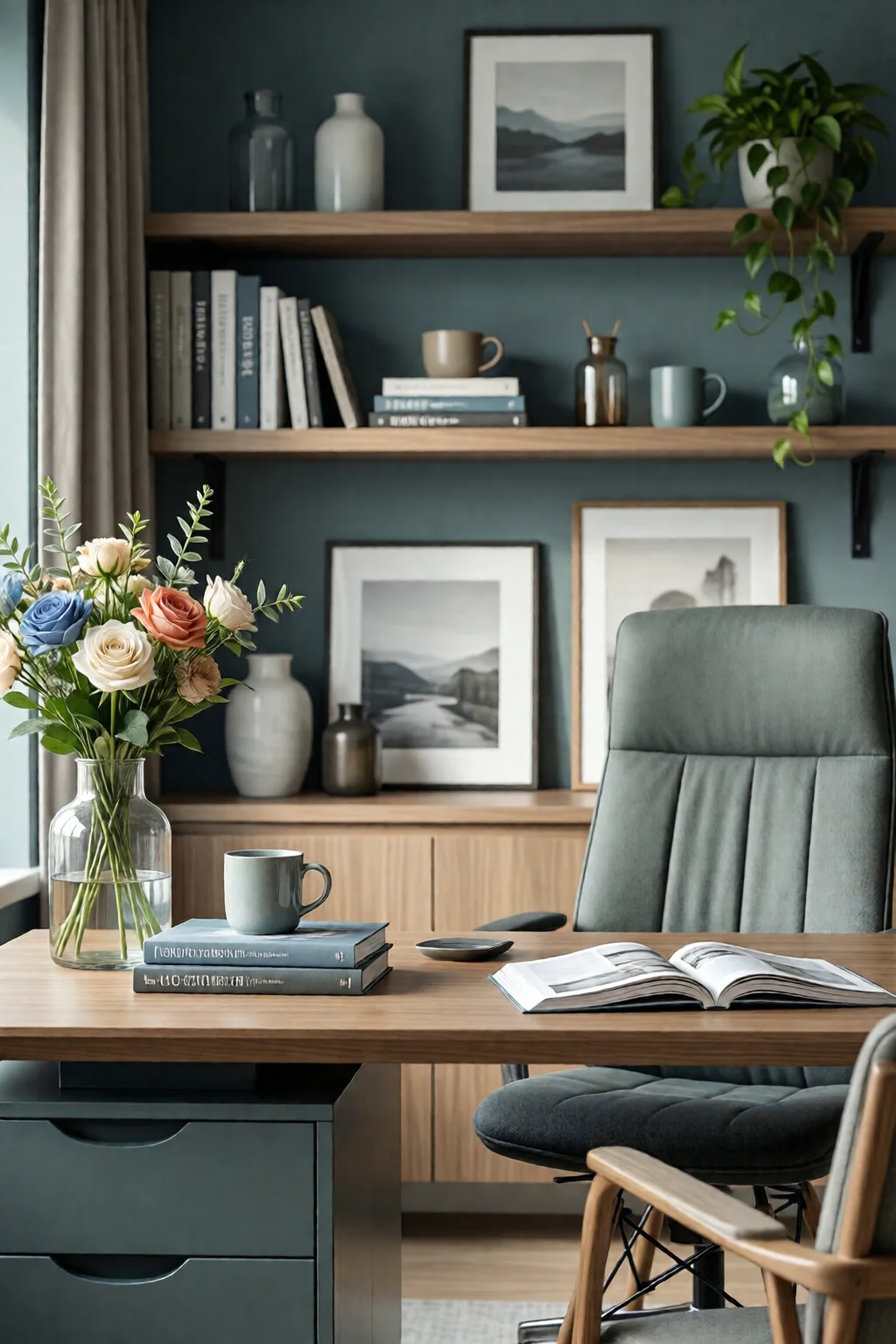 home office color ideas focus calm