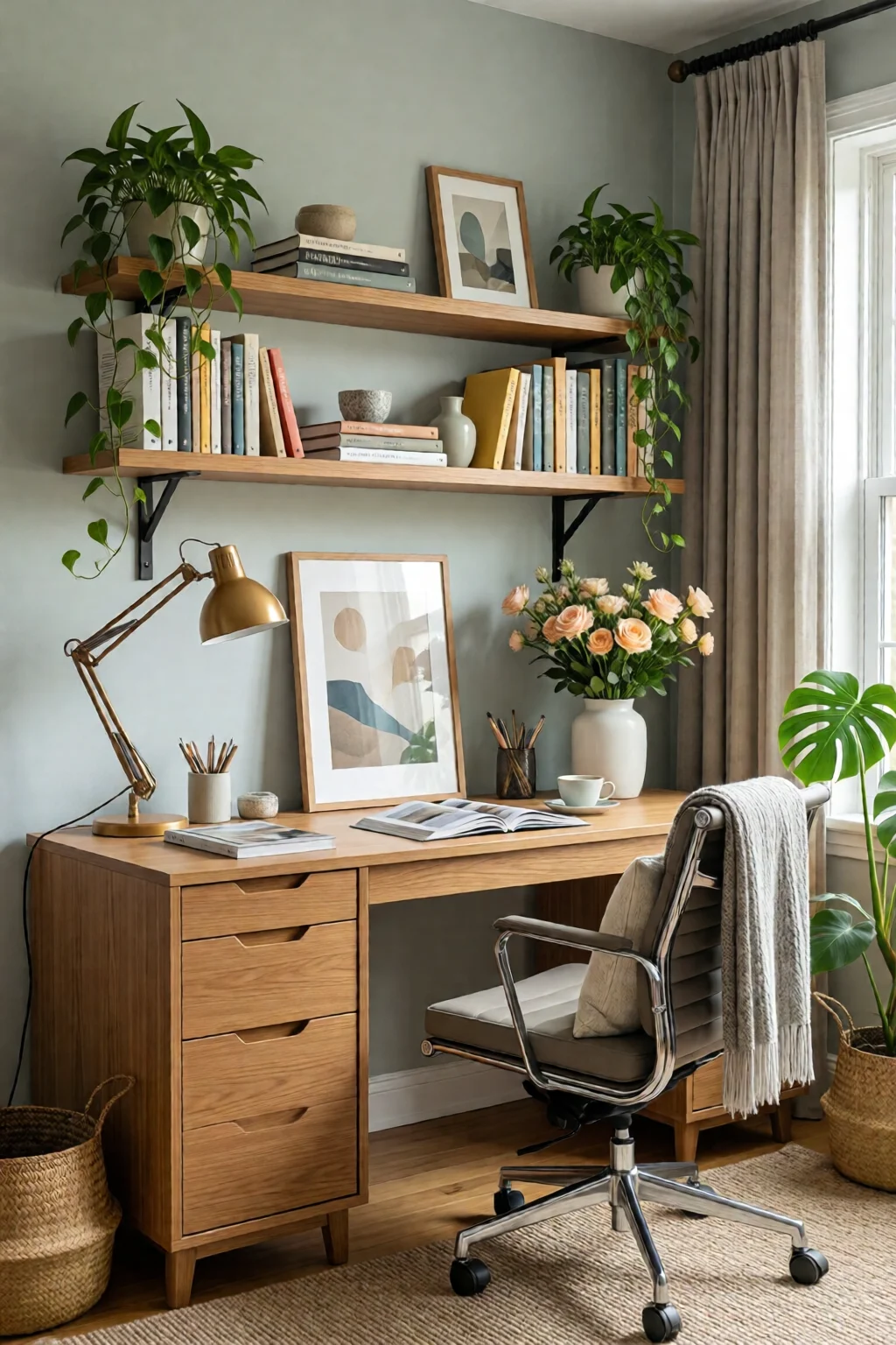 home office color ideas focus calm