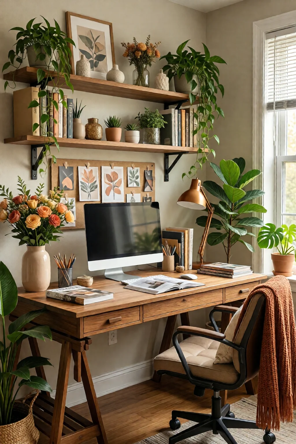 home office desk ideas and organization