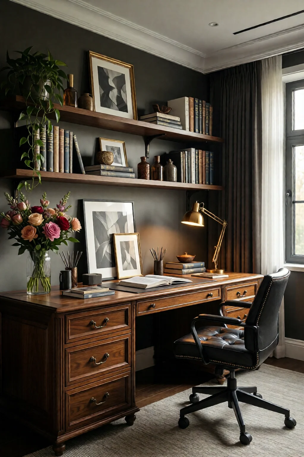 home office desk ideas and organization