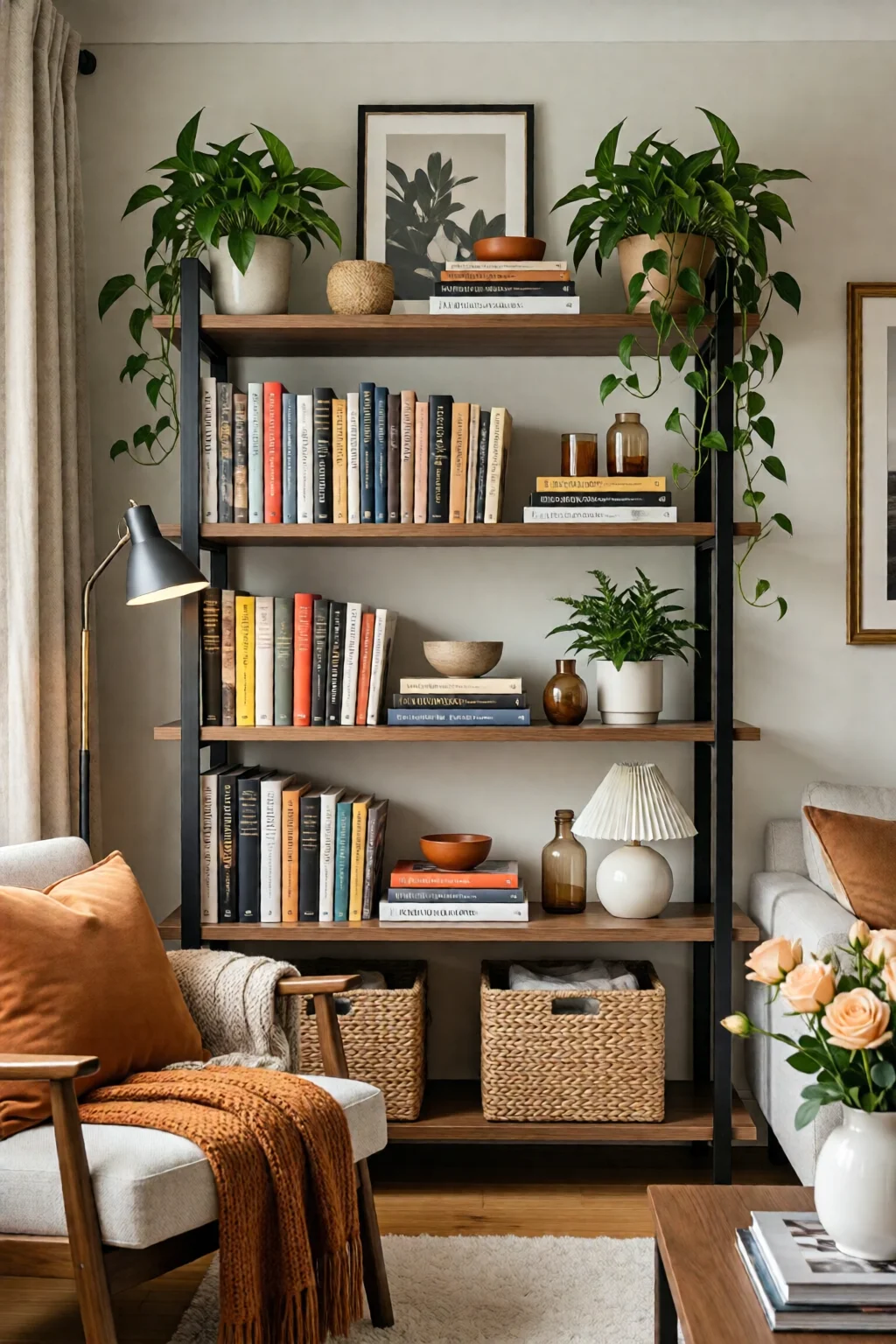 how to style a bookshelf like a pro