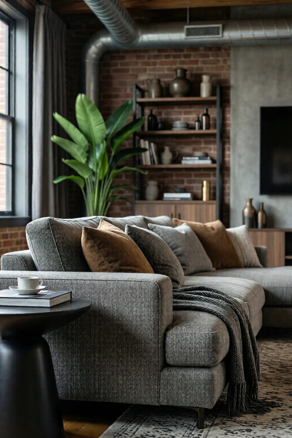 industrial living room decor style