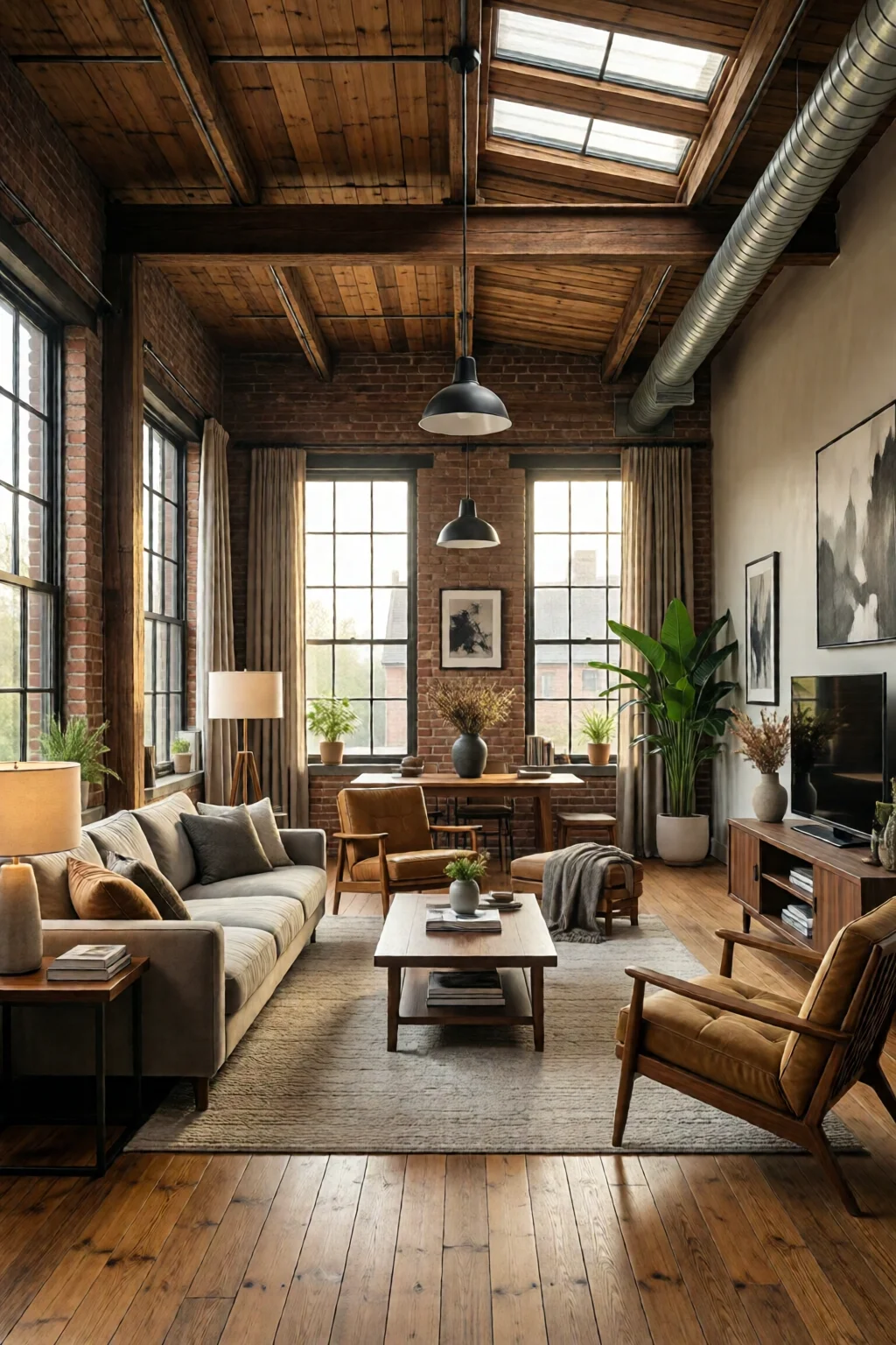 industrial living room decor style