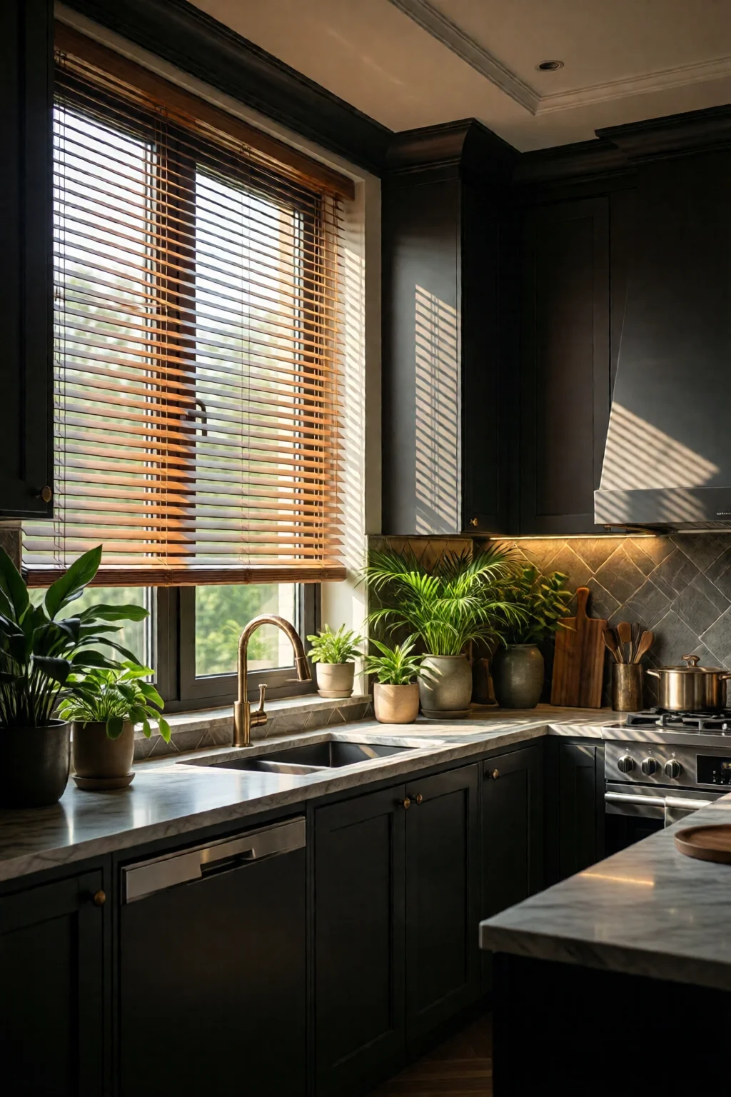 kitchen window ideas treatments light