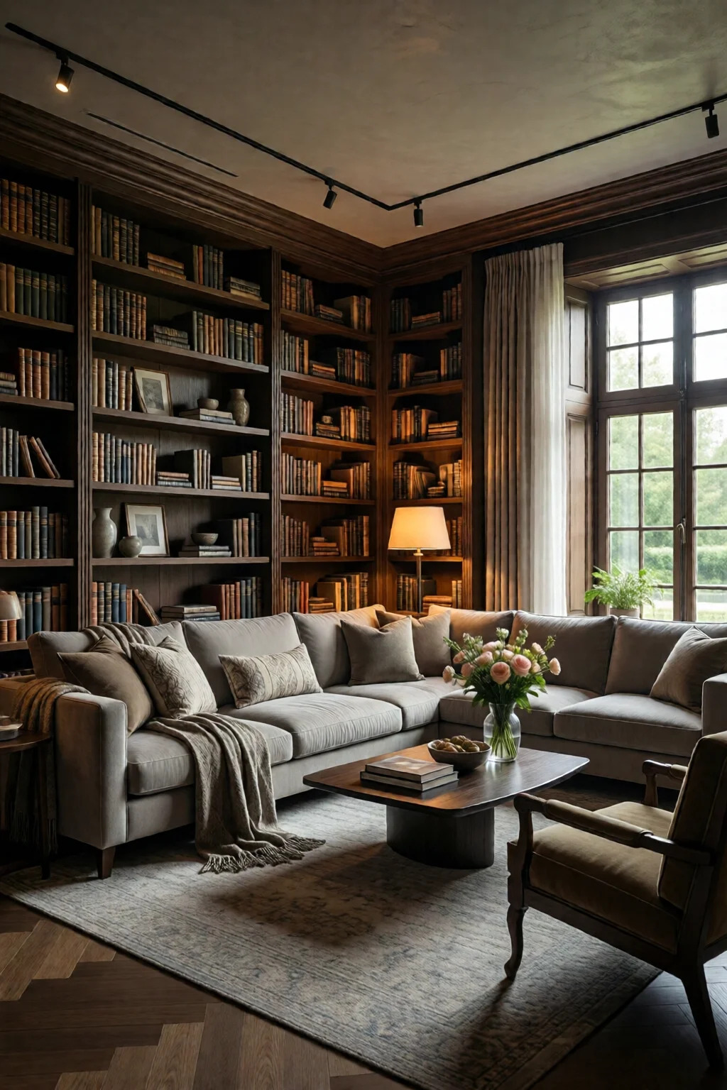 living room built in bookshelf ideas