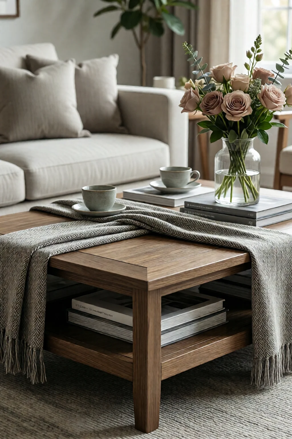 living room coffee table styling ideas