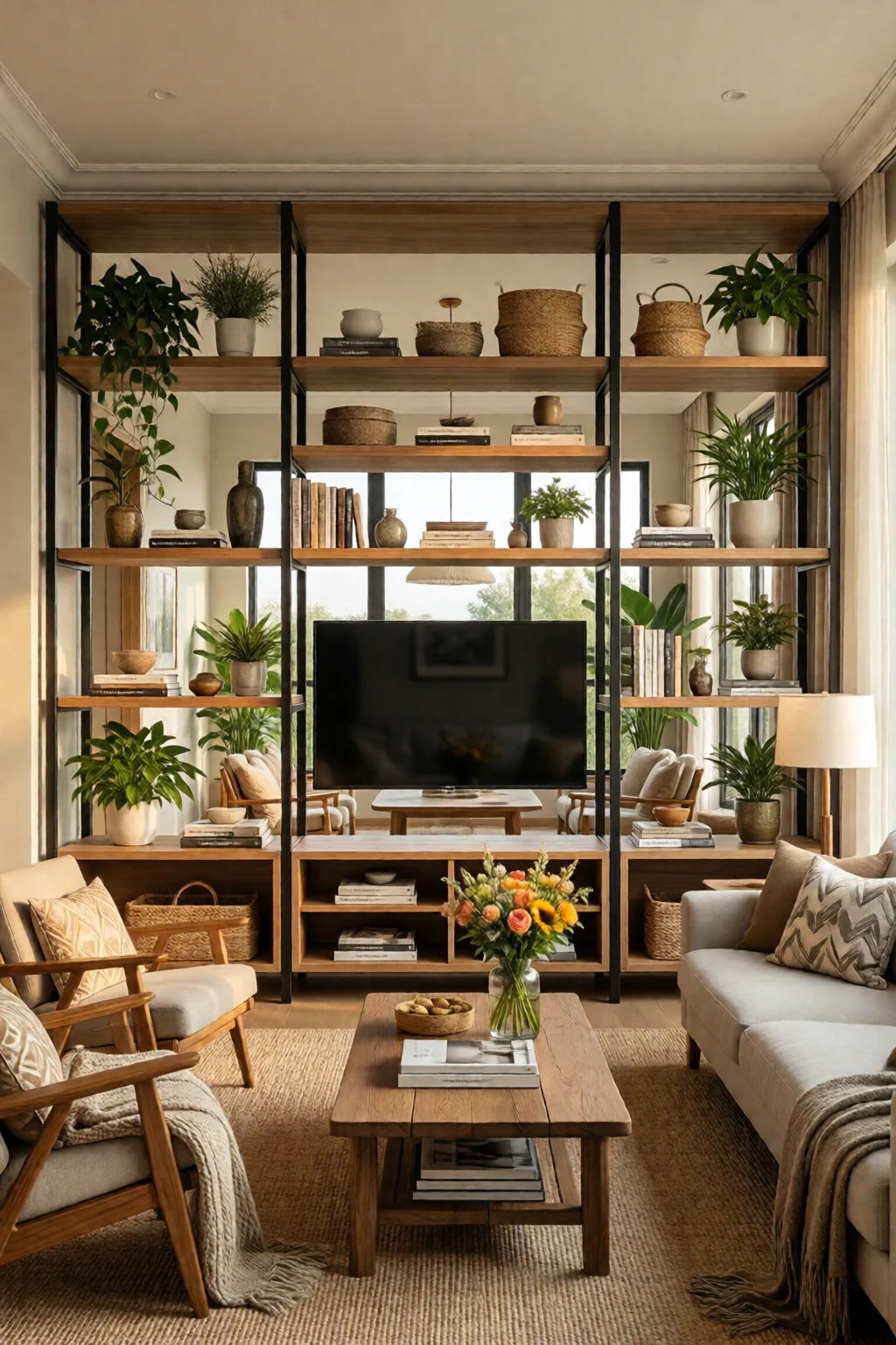 living room shelving ideas and displays