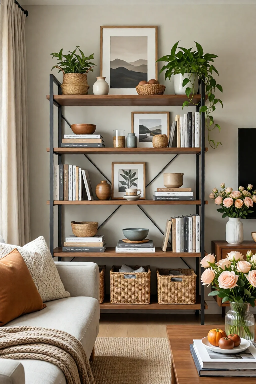 living room shelving ideas and displays