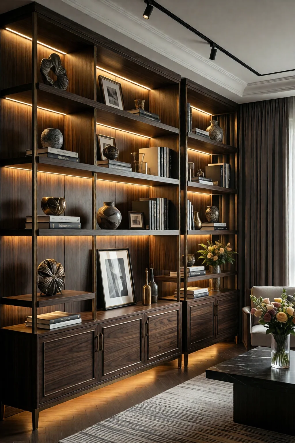 living room shelving ideas and displays