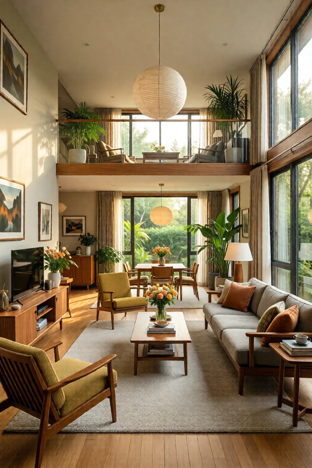 mid century modern living room ideas