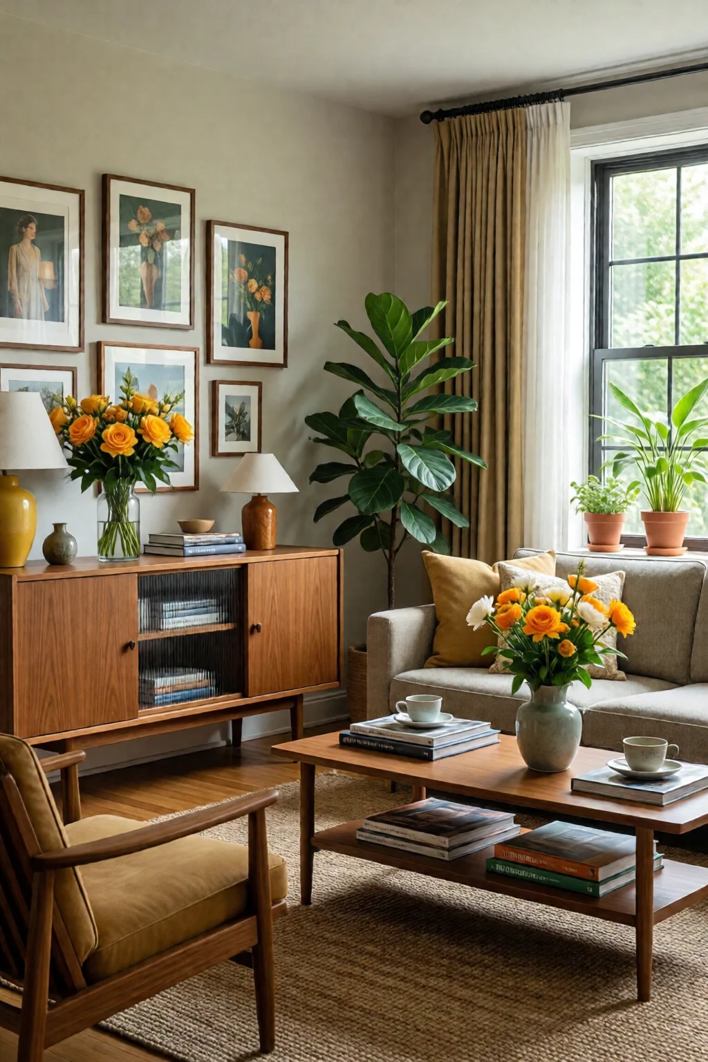 mid century modern living room ideas