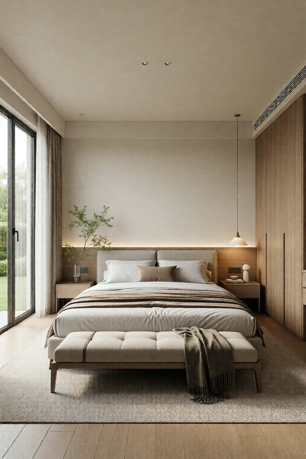 minimalist bedroom design clean simple