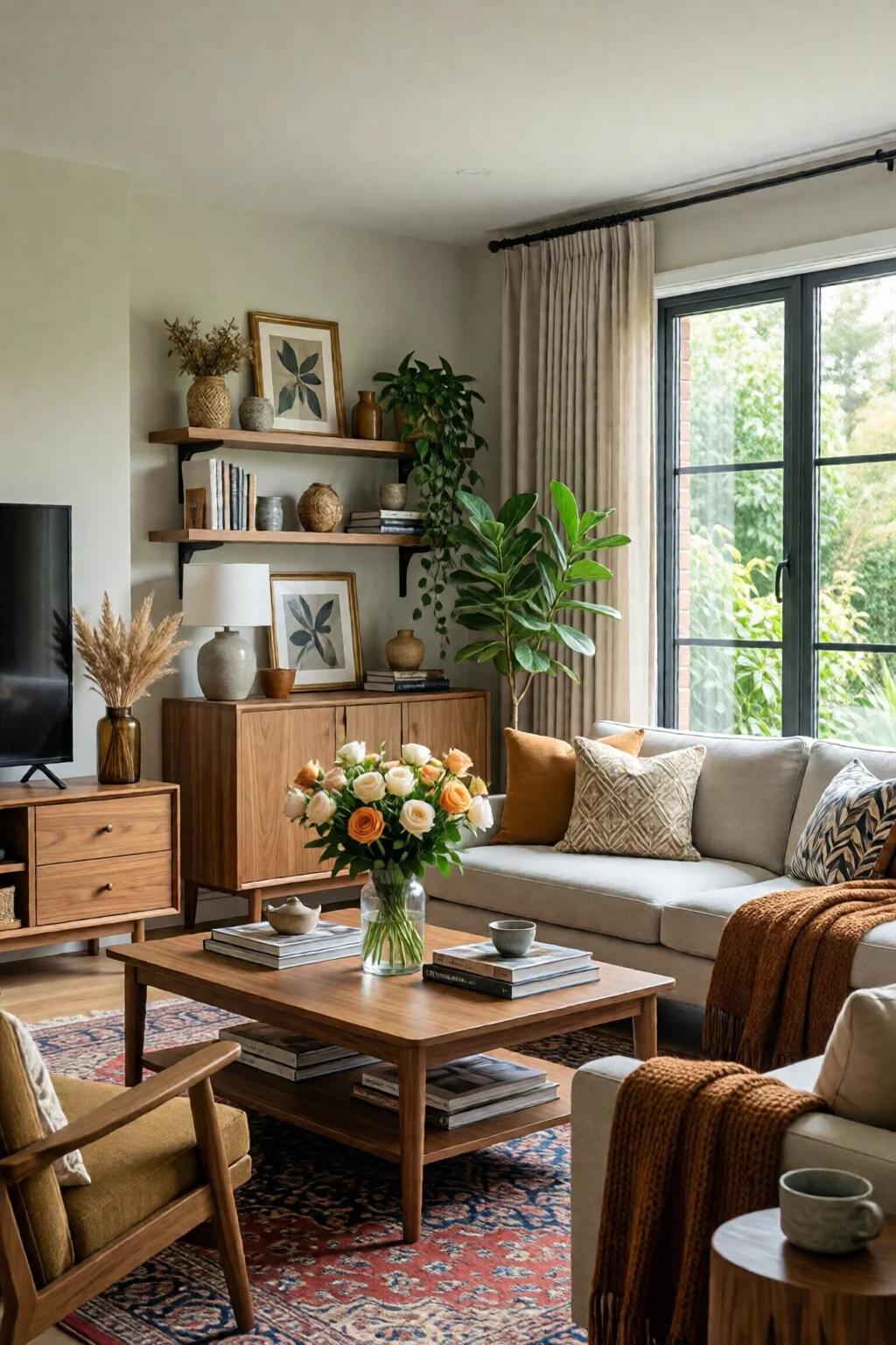 open concept living room decorating