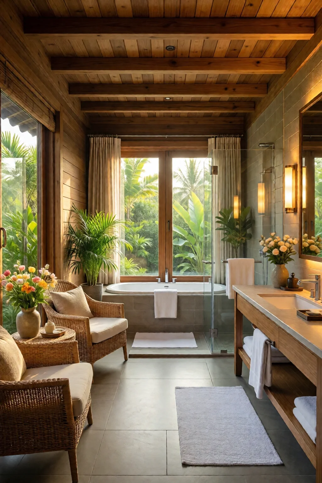 spa bathroom decor ideas relaxing